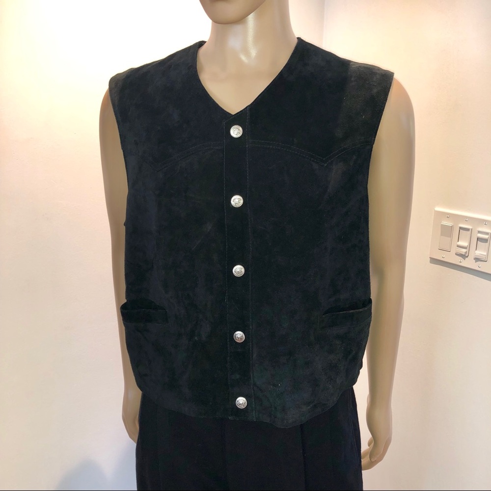 Suede VERSACE Jeans Couture Leather Suede Vest